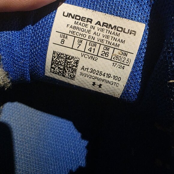 Under Armour Mens Hovr Turbulence 3025419-100 White Running Shoes Sneakers Sz 8 - Picture 10 of 10